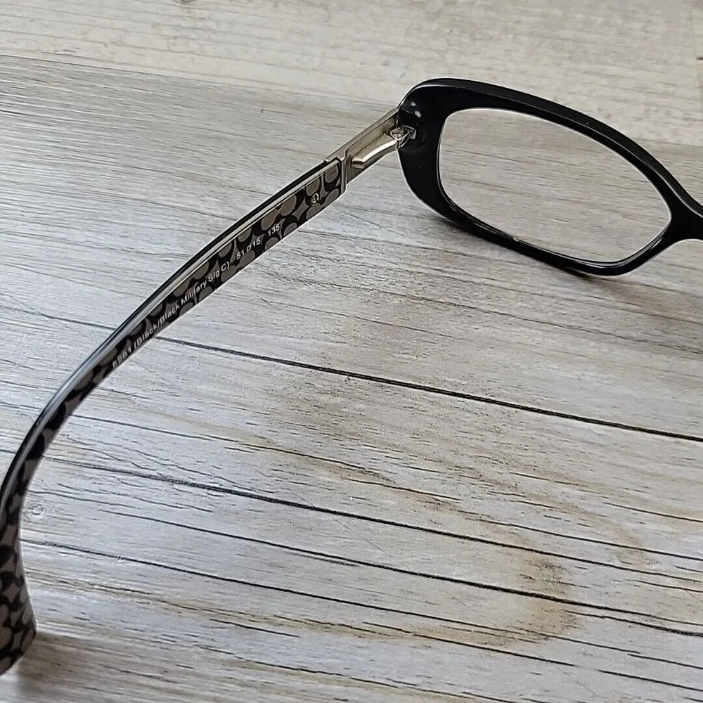 COACH HC 6063 5261 Eyeglasses Black‎ Military Sig C FRAMES ONLY 51-15 135 - Picture 7 of 14